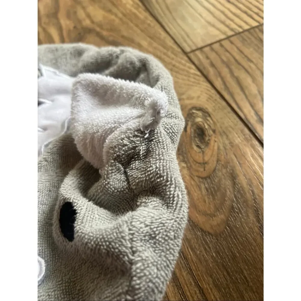 Pillowfort Shark Hooded Gray Bath Towel with Fin Kids Baby - See Pics